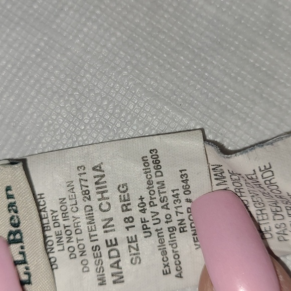 LL Bean Ruched Floral One Piece - Picture 8 of 8